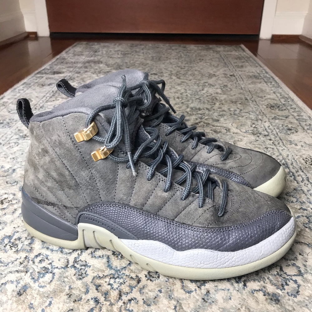 Jordan 12 Gray Size 6.5 Y Women sz 8